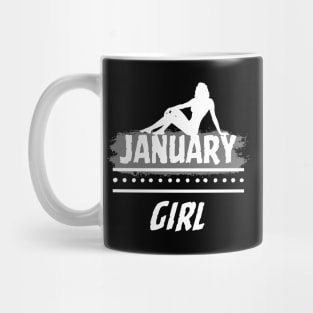 Birthday Gifts for Women January Girl January Woman Pose Style Mug